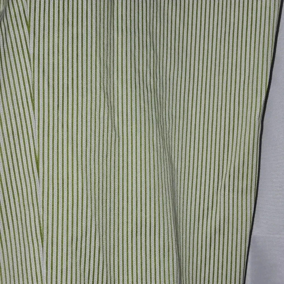 Talbots lime green and white striped capris - Picture 4 of 8